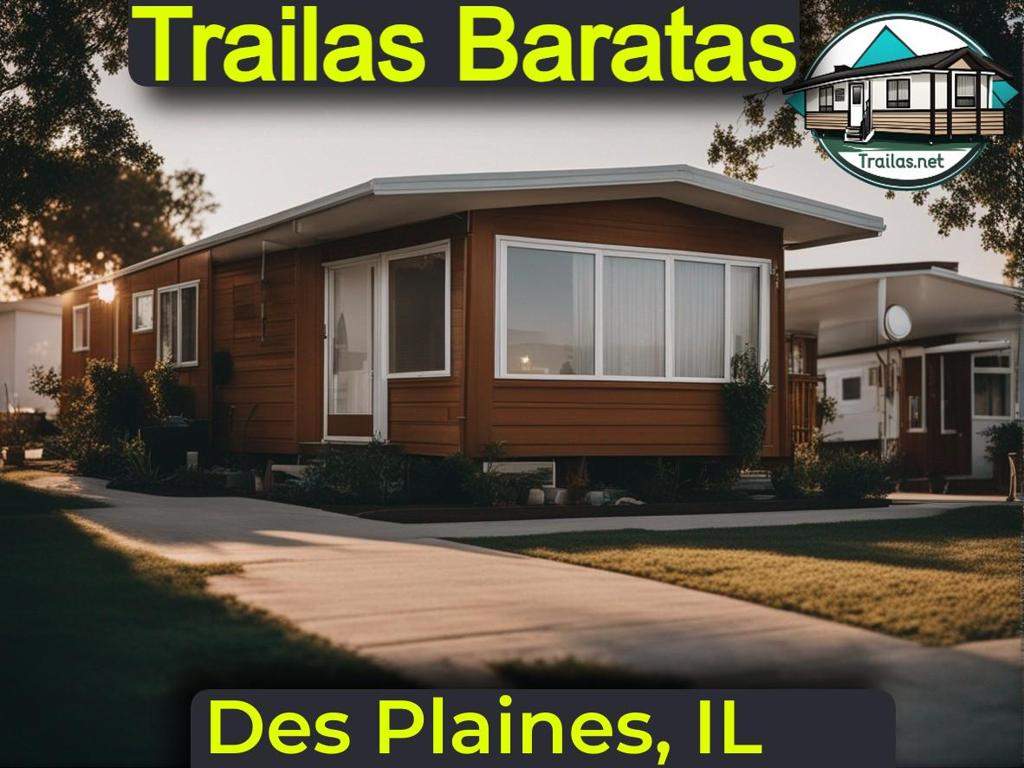 Parques de trailas baratas en renta con información de contacto y direcciones para vivir de forma económica en Des Plaines, Illinois.