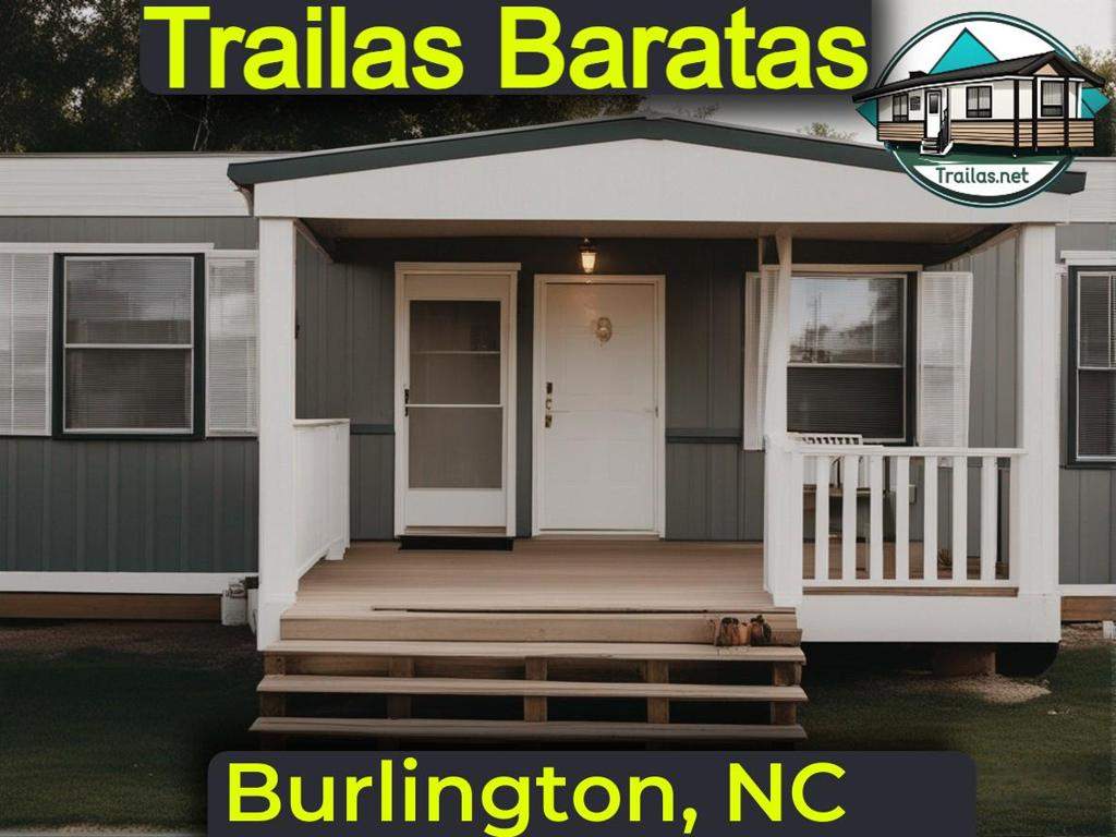 Parques de trailas baratas en renta con información de contacto y direcciones accesibles para vivir con bajo presupuesto en Burlington, Carolina del Norte (North Carolina).
