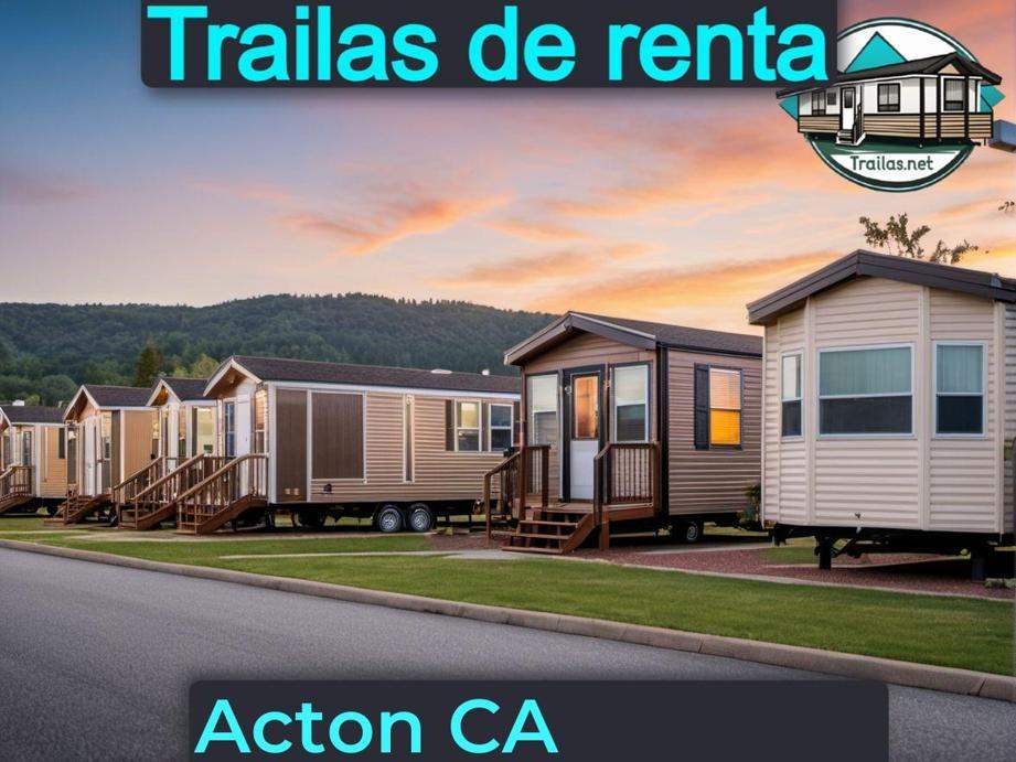 Parqueaderos y parques de trailas de renta disponibles para vivir cerca de Acton CA