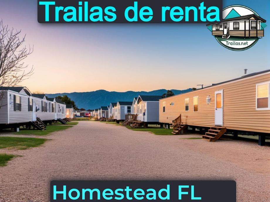 Parqueaderos y parques de trailas de renta disponibles para vivir cerca de Homestead FL