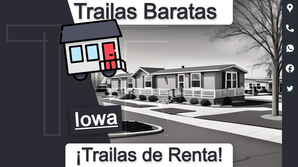 Teléfonos y direcciones de parques de trailas a precios asequibles para una vivienda cómoda en el estado de Iowa.