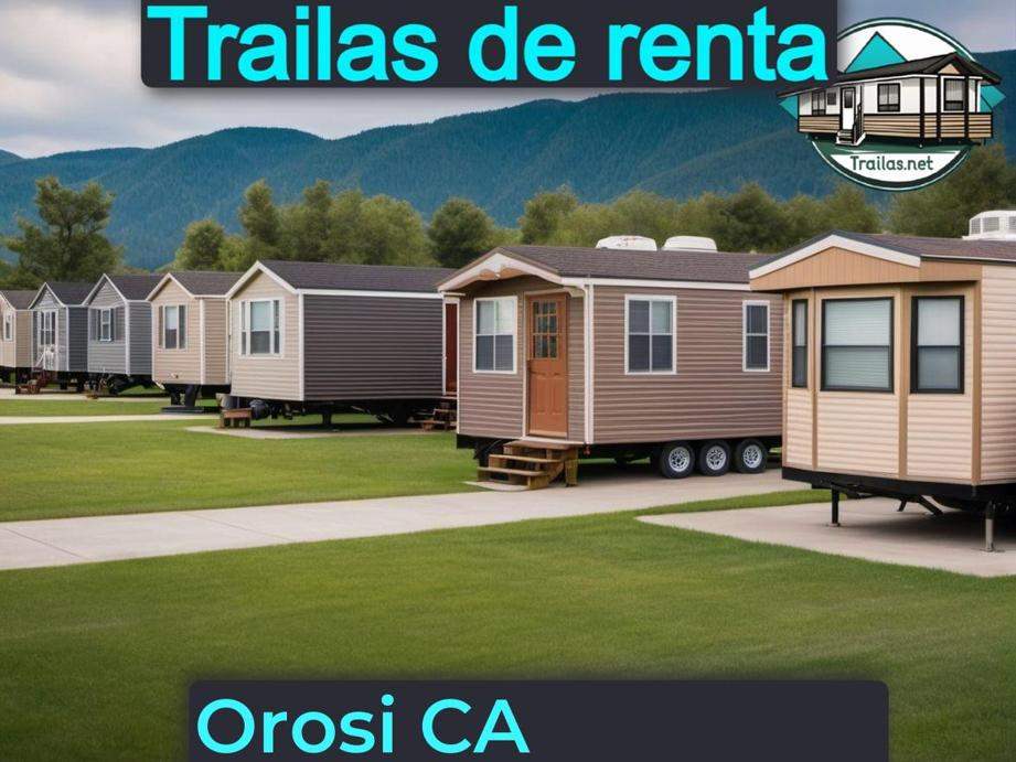 Parqueaderos y parques de trailas de renta disponibles para vivir cerca de Orosi CA
