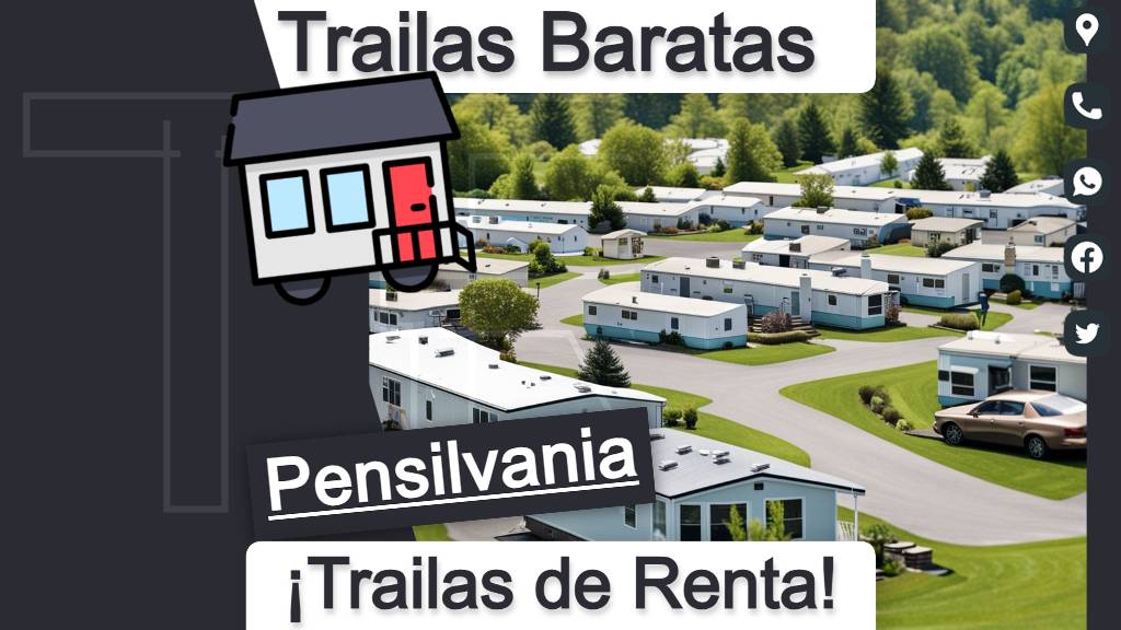 Encuentra parques de trailas con precios económicos y detalles de contacto para una renta accesible en el estado de Pensilvania (Pennsylvania).