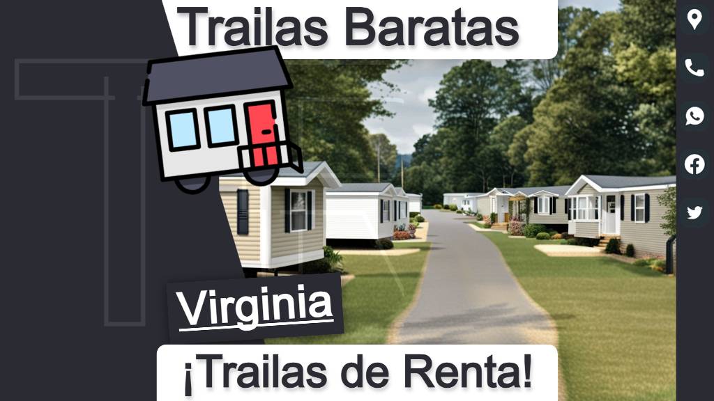 Obtén teléfonos y direcciones de parques de trailas en renta para un alojamiento barato y cómodo en el estado de Virginia.