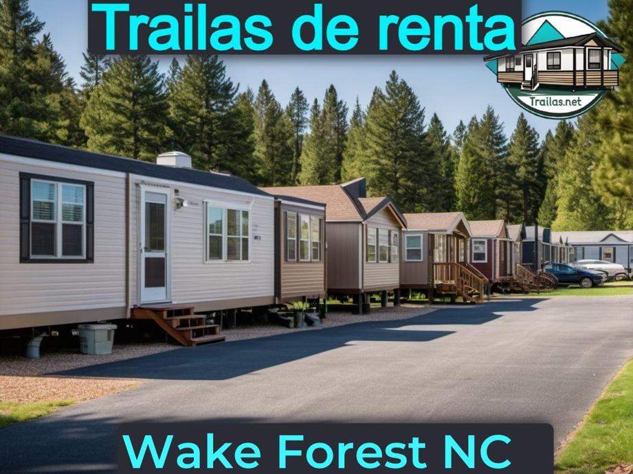 Parqueaderos y parques de trailas de renta disponibles para vivir cerca de Wake Forest NC
